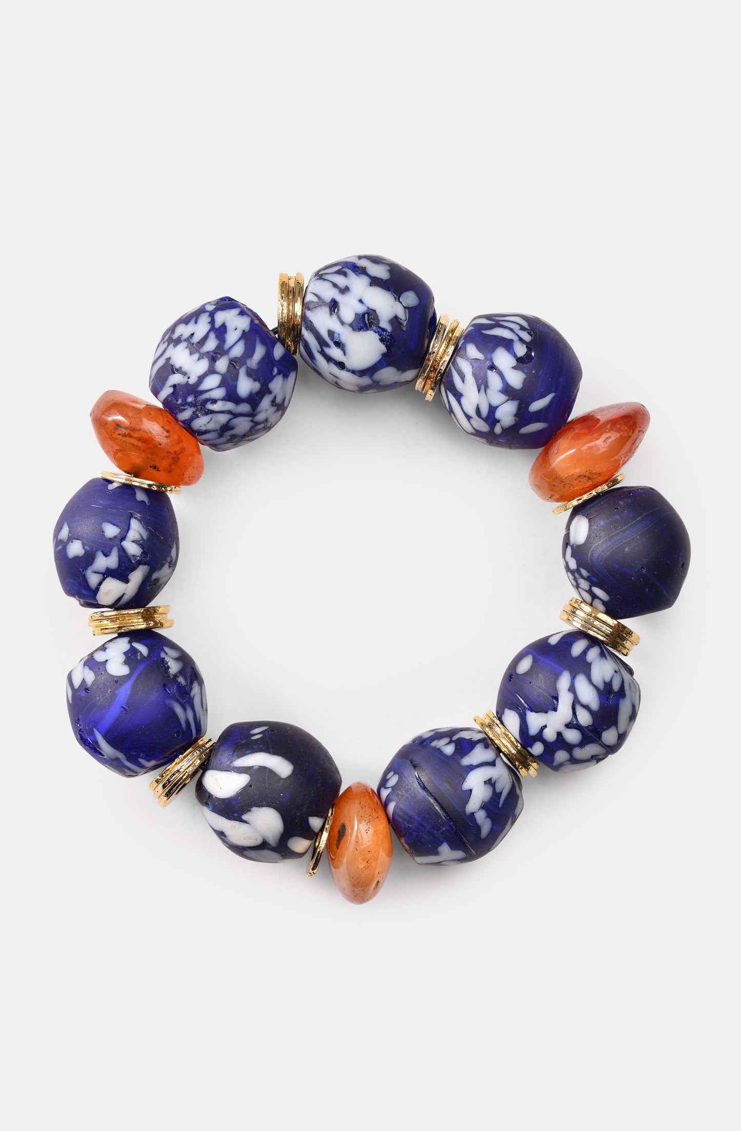 Blue Glass Sphere Beads Bracelets / Resort 24