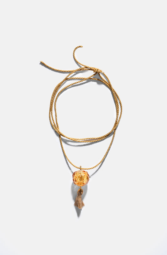 Pre-Spring Murano Boule Necklace on Silk Cord