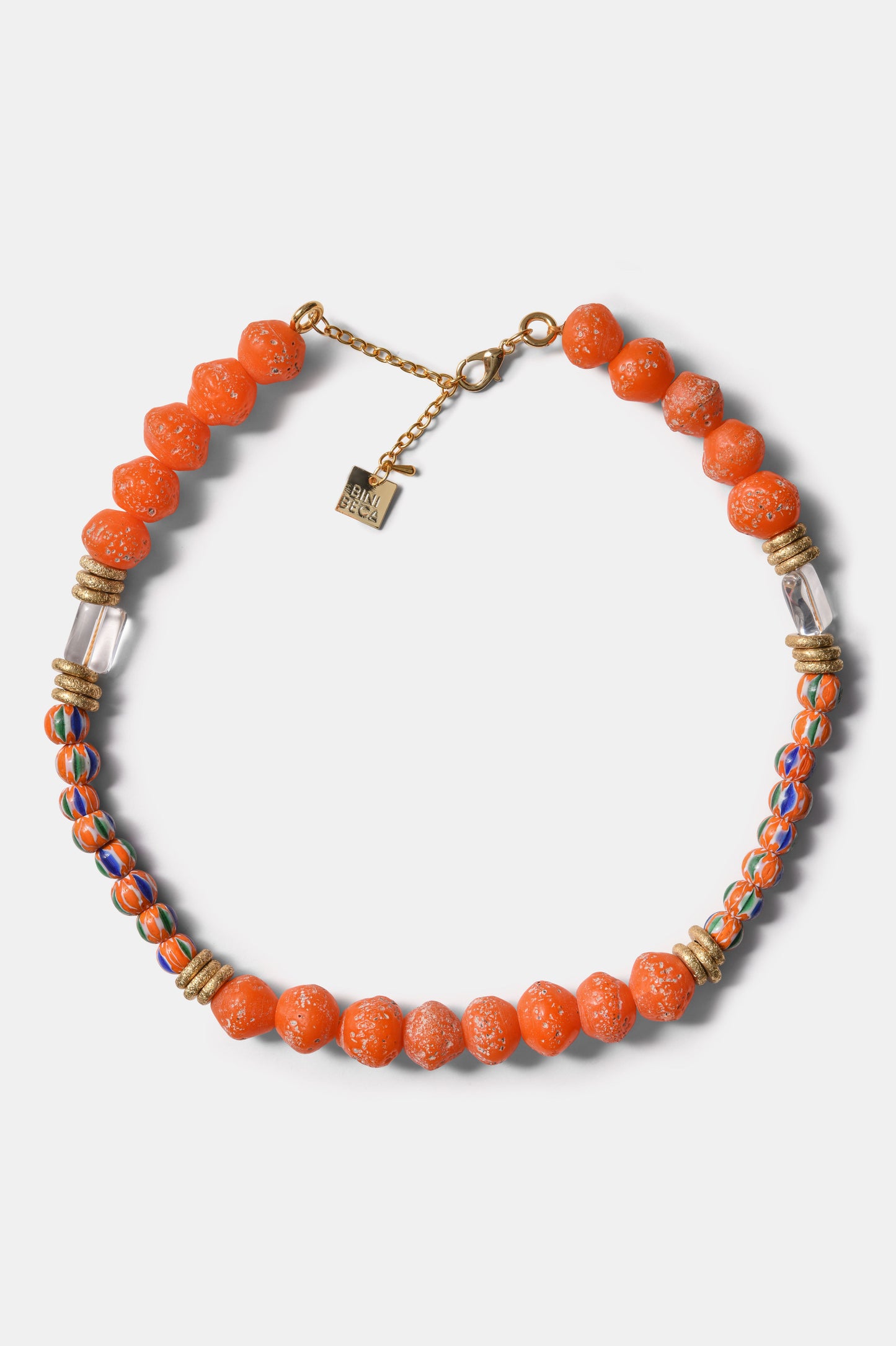 The Sprinkle Bini in Bright Orange Necklace / SS24