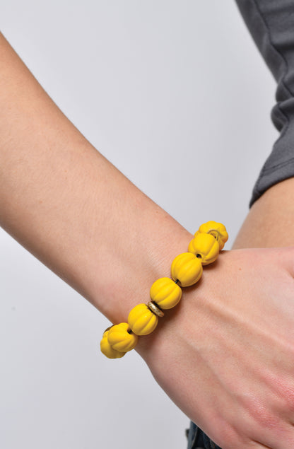 Frosted Glass Bracelet in Yellow / SS24