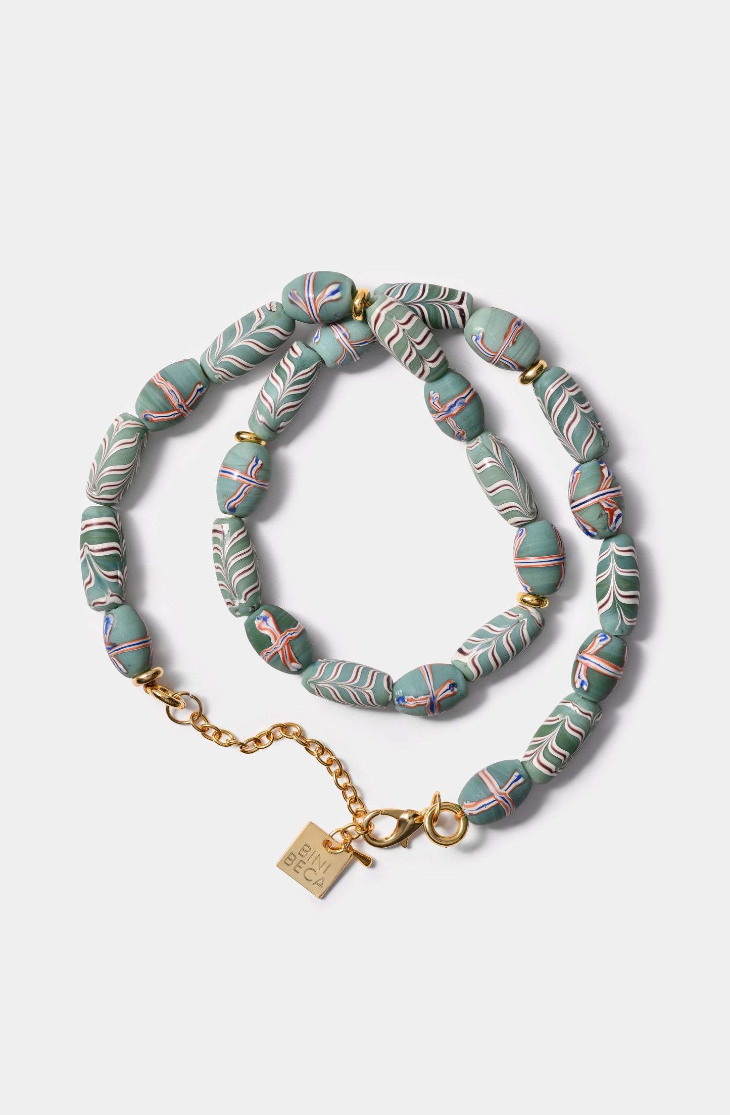 Mini Java Necklace in Pistachio Green / SS24