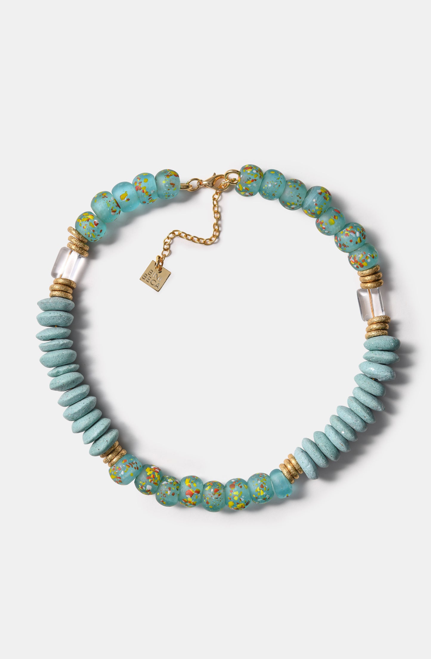 The Sprinkle Bini in Minty Turquoise Necklace / SS24