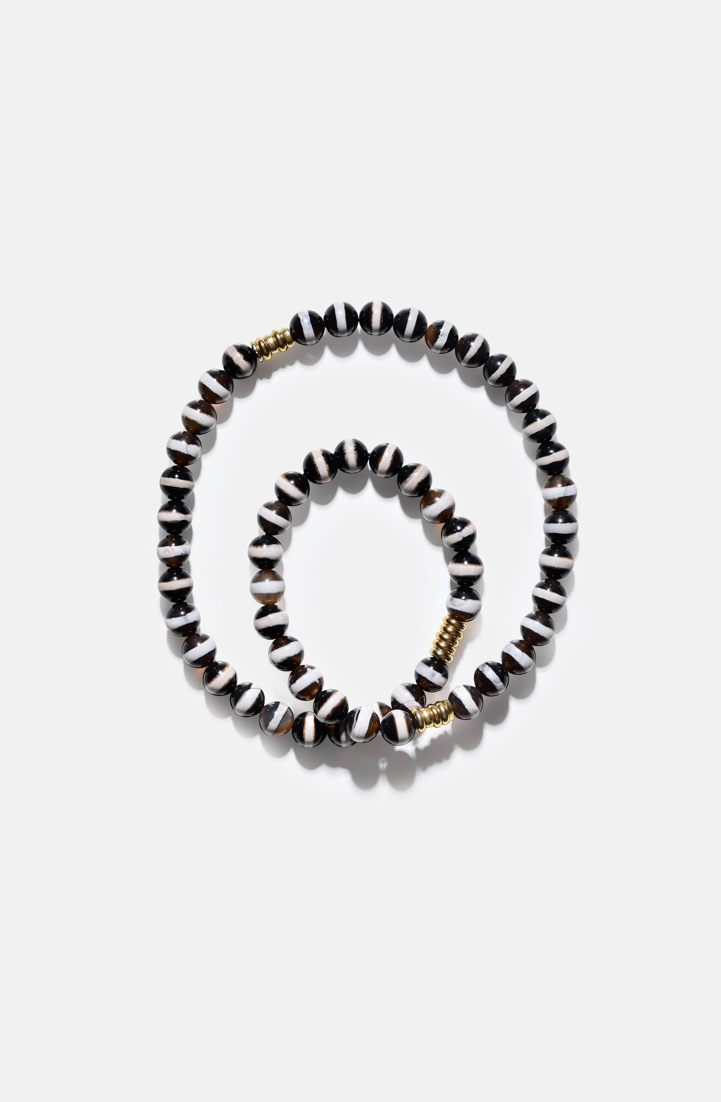 Bini Necklace 2025 B&W Tibetan Agate