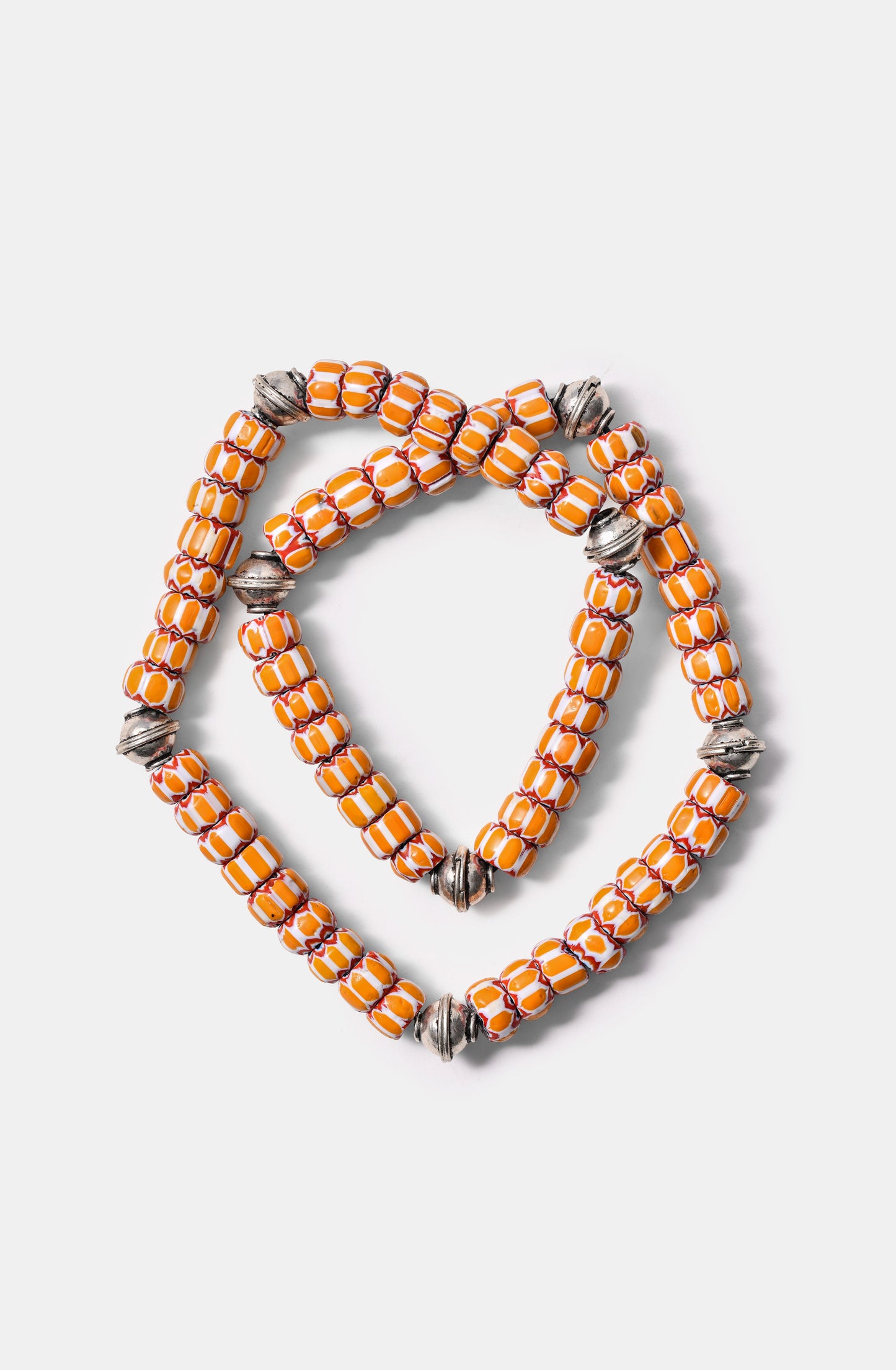 Orange Yellow Chevron Beads Necklaces / Resort 24