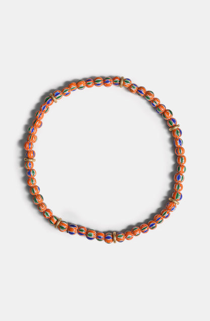 Chevron Necklace in Bright Orange / SS24