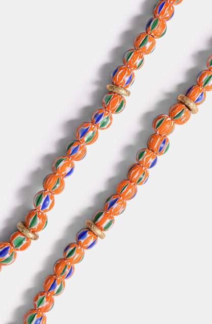 Chevron Necklace in Bright Orange / SS24