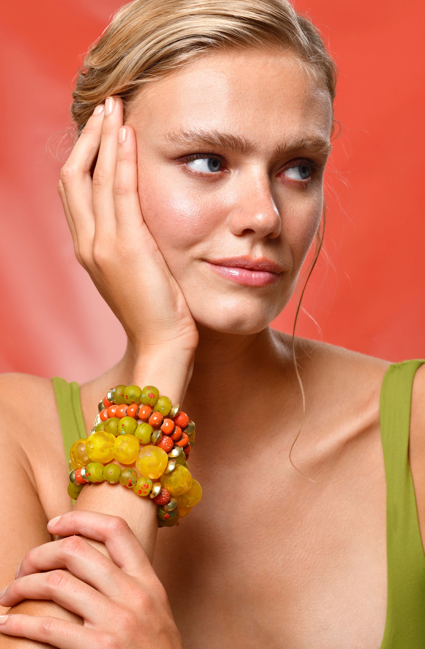 Yellow Sprinkled Bracelet