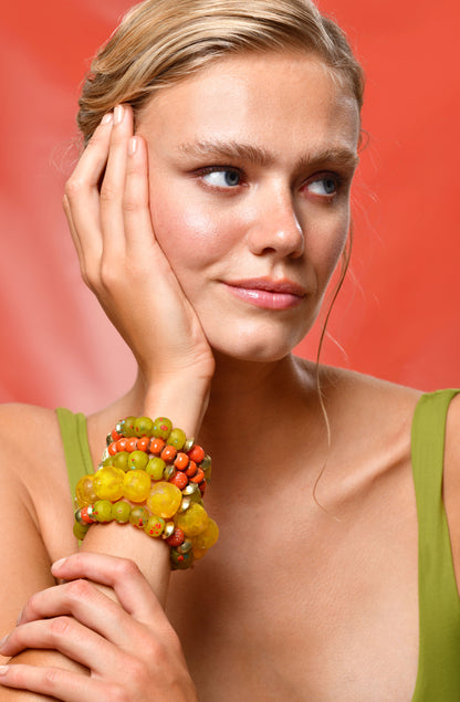 Yellow Sprinkled Bracelet