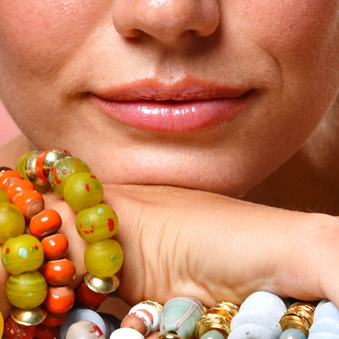 Yellow Sprinkled Bracelet