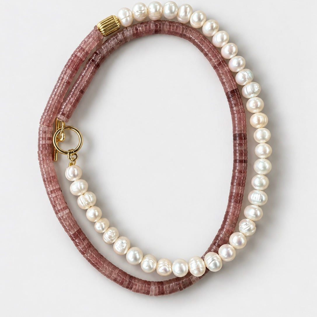 FW26-27 Pink Pearl Sautoir