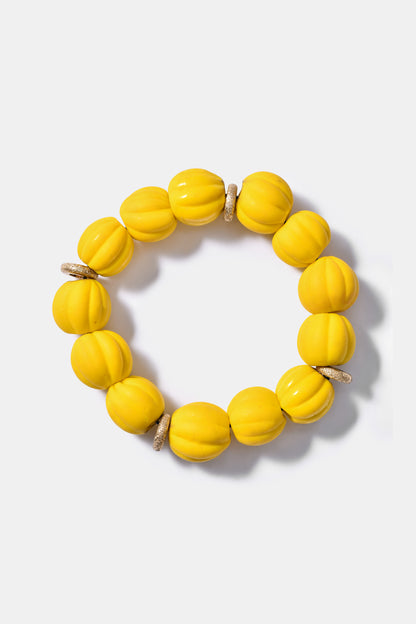 Frosted Glass Bracelet in Yellow / SS24