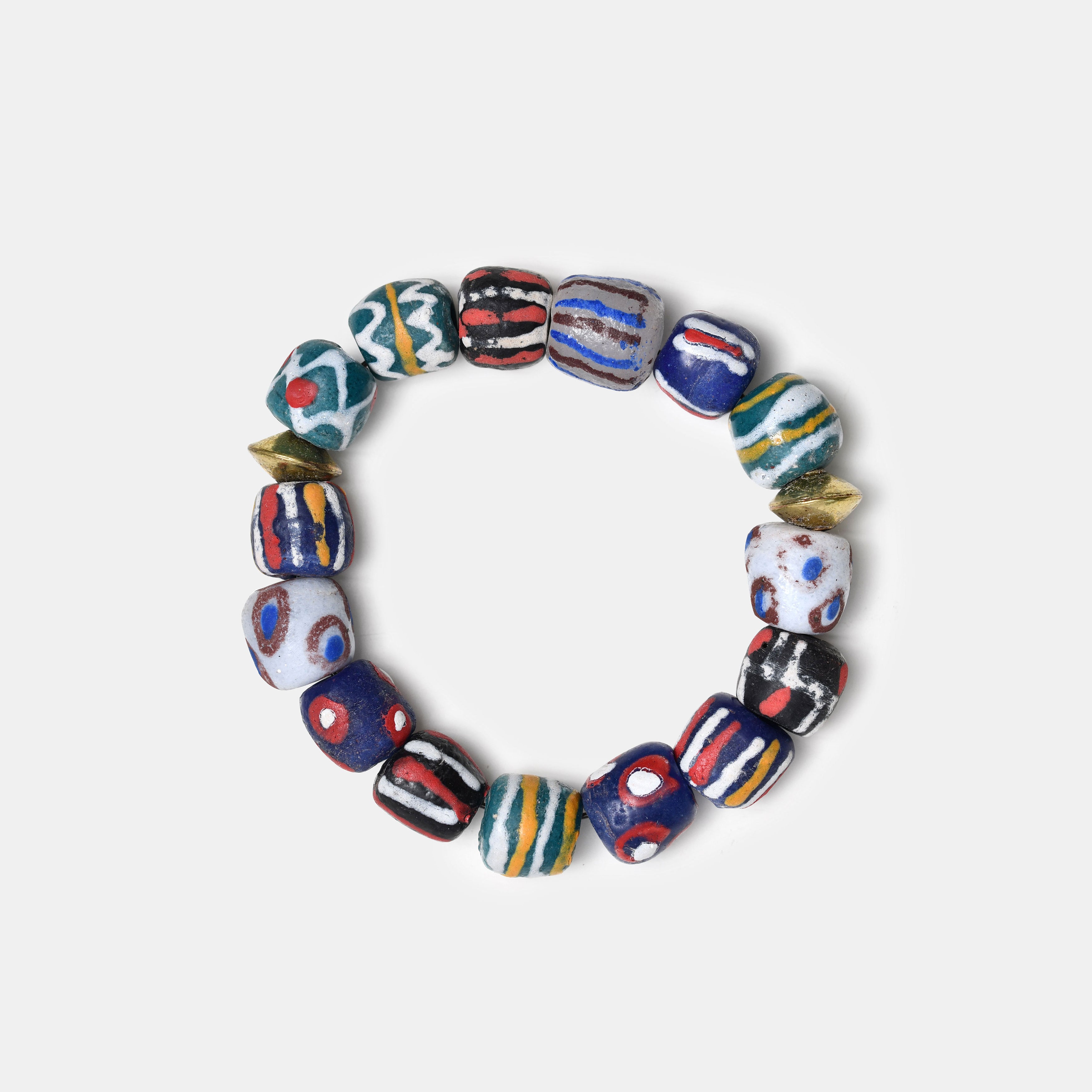 Gray Krobo Medley Bracelet
