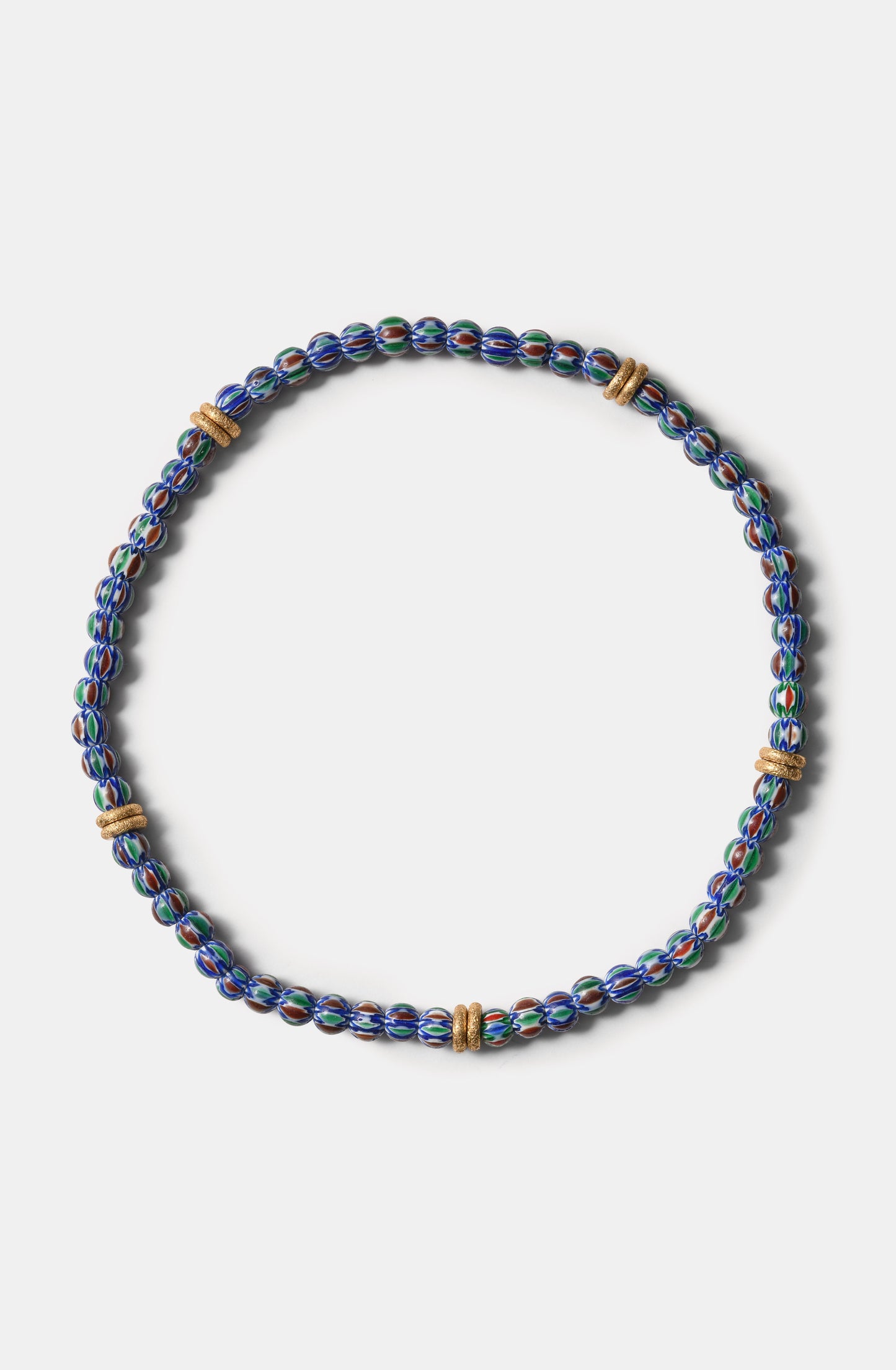 Blue Green Based Chevron Beads Necklaces / Fall23 / DROP I