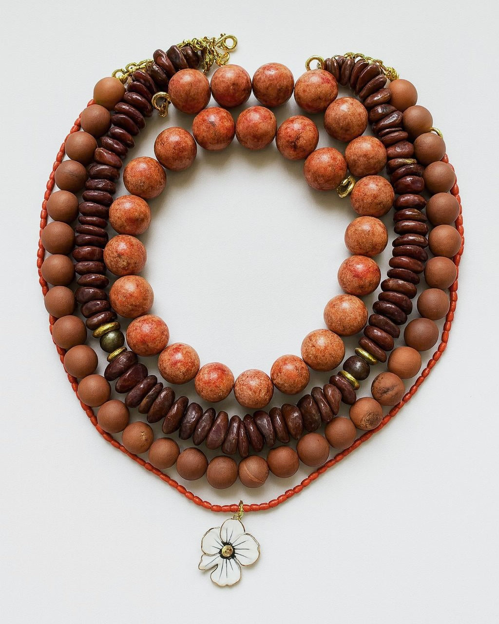 Pembe Druzy Akik Kolye