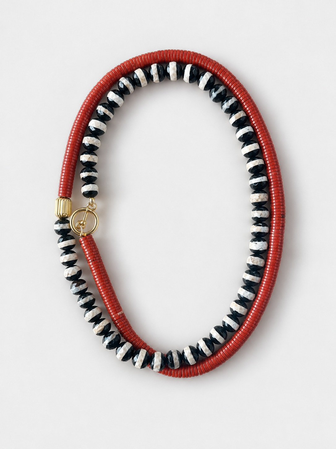 FW26-27 Striped Agate Sautoir
