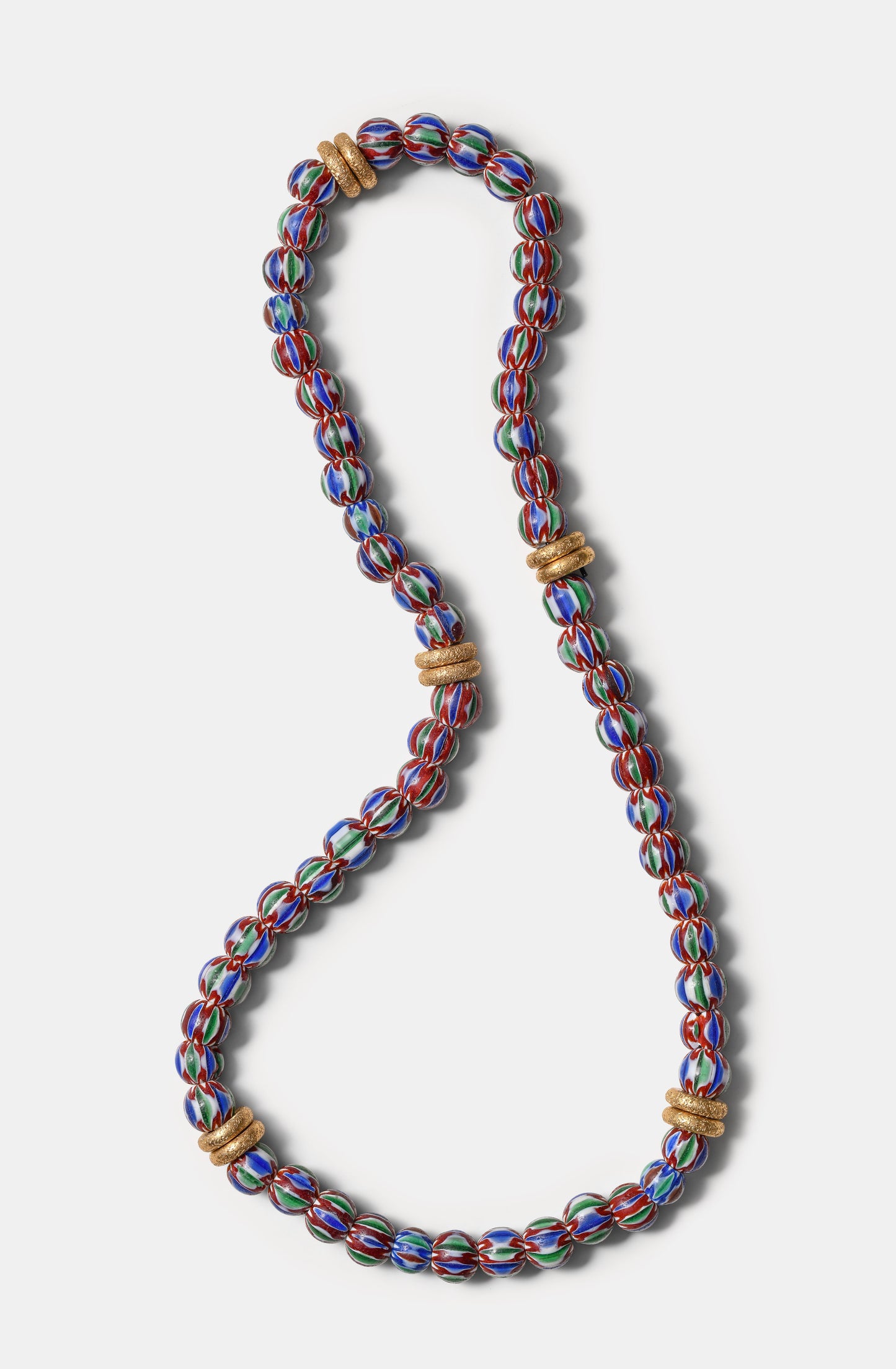 Burgundy Based Chevron Beads Necklaces / Fall23 / DROP I