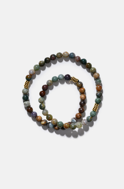 Bini Necklace 2025 Dark Green Jasper