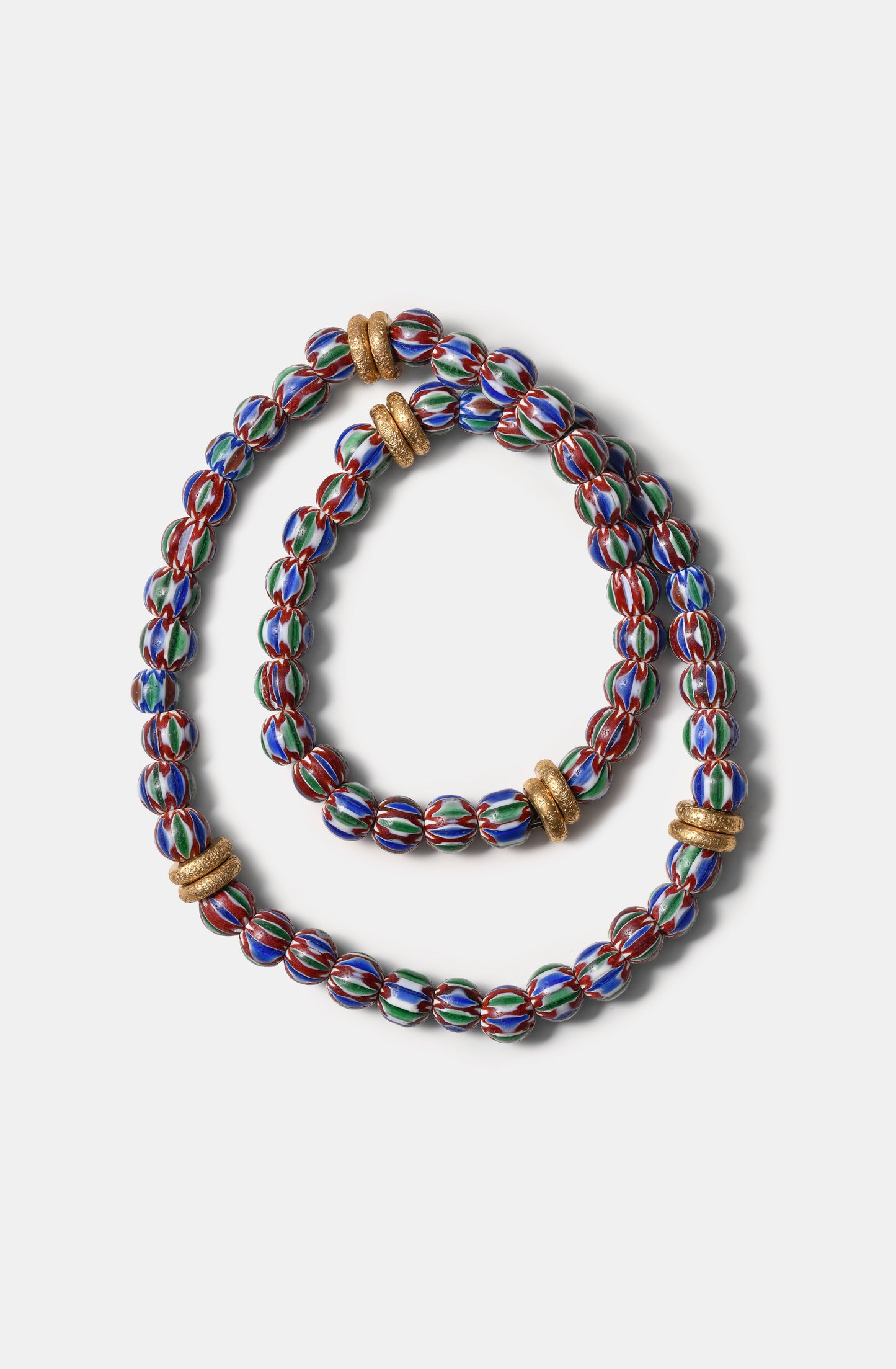 Burgundy Based Chevron Beads Necklaces / Fall23 / DROP I