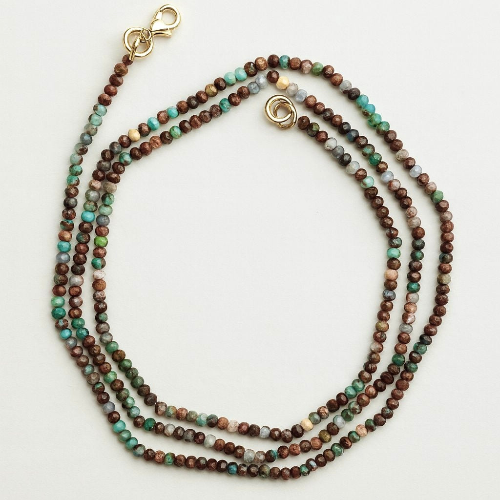 FW25 Mini Krisopraz Karışık Sautoir