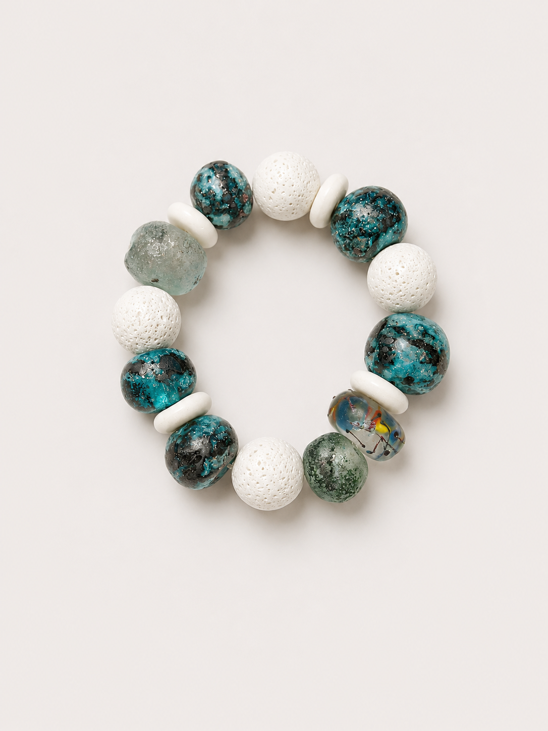 White coral medley bracelets / Flashy Edition