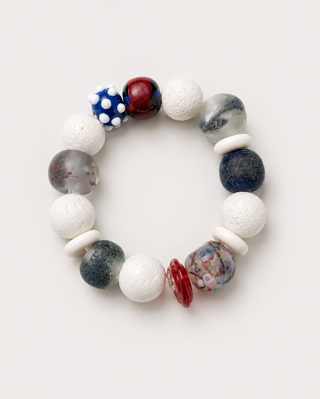 White coral medley bracelets / Flashy Edition