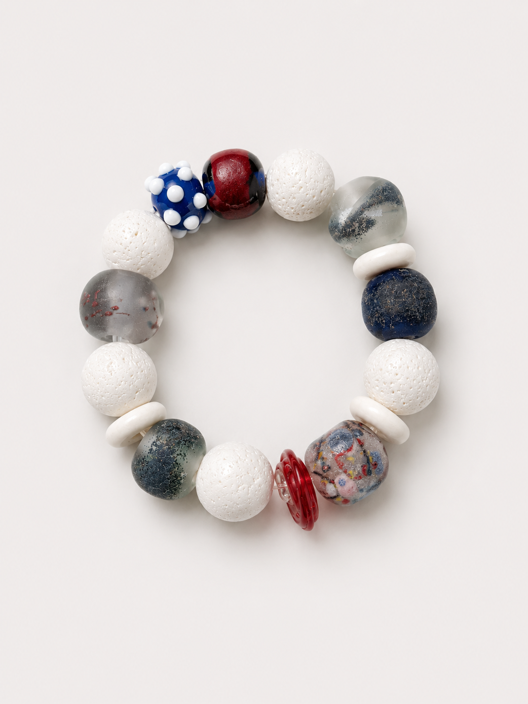 White coral medley bracelets / Flashy Edition
