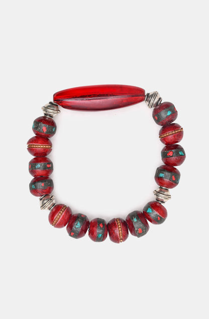 Vintage Red Glass Hero Bracelet / Fall23 / DROP I