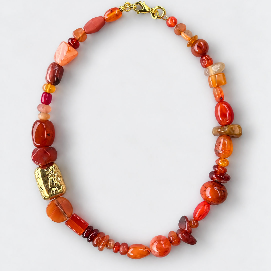 FW26-27 Vintage Carnelian Medley Necklace