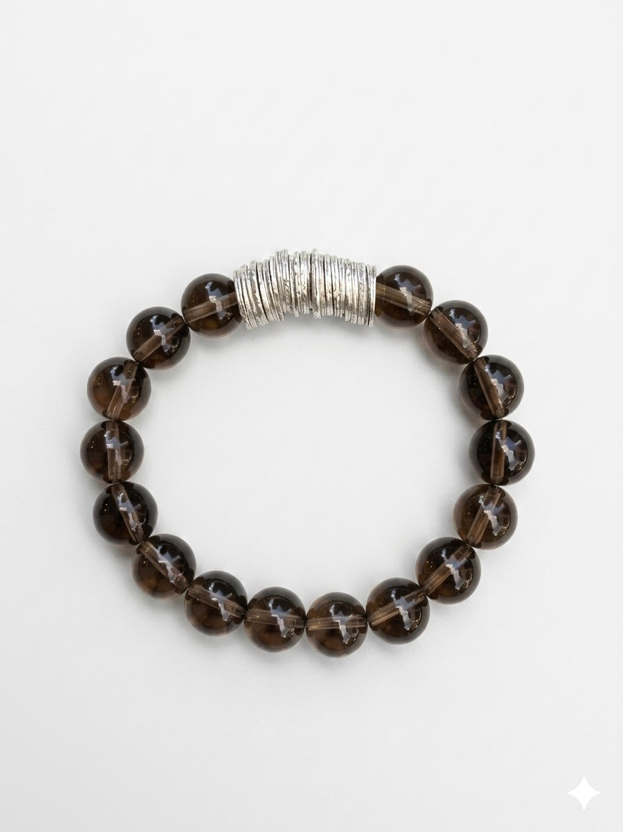 Bini Bracelets with Natural Stones \ Smoky Quartz