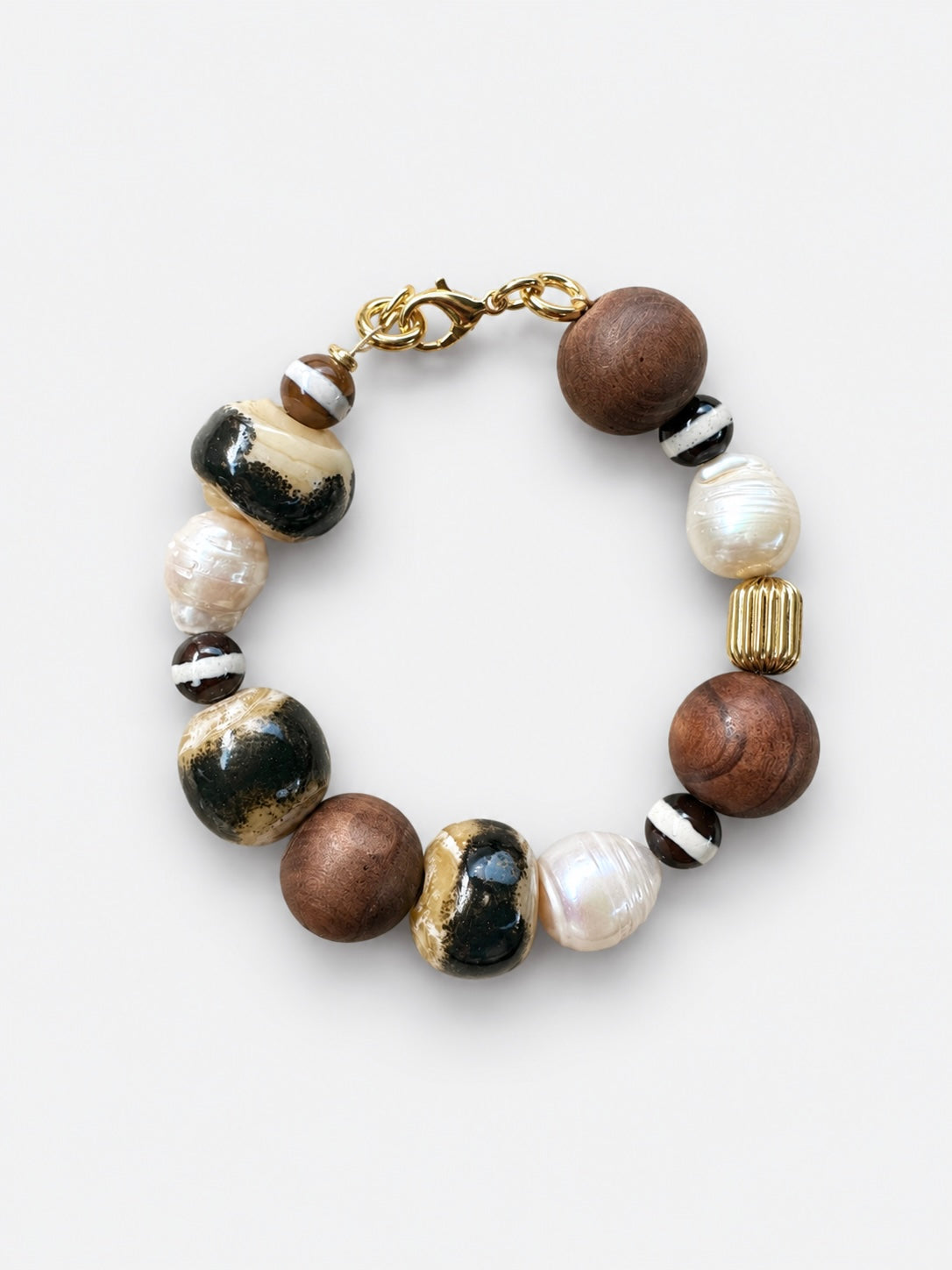 Collier Velia beige