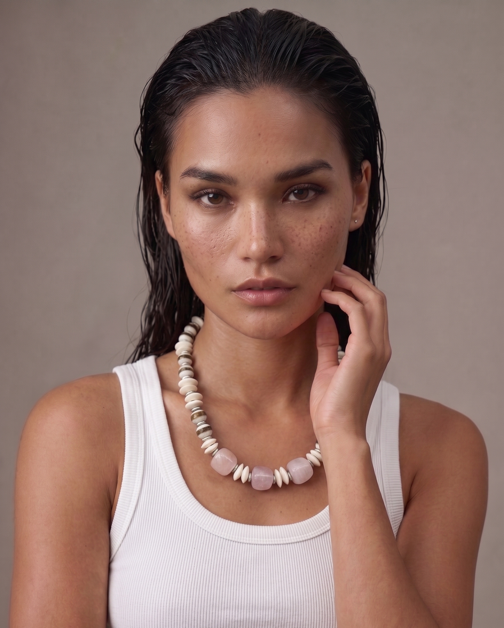 The Moana Necklace in Pink