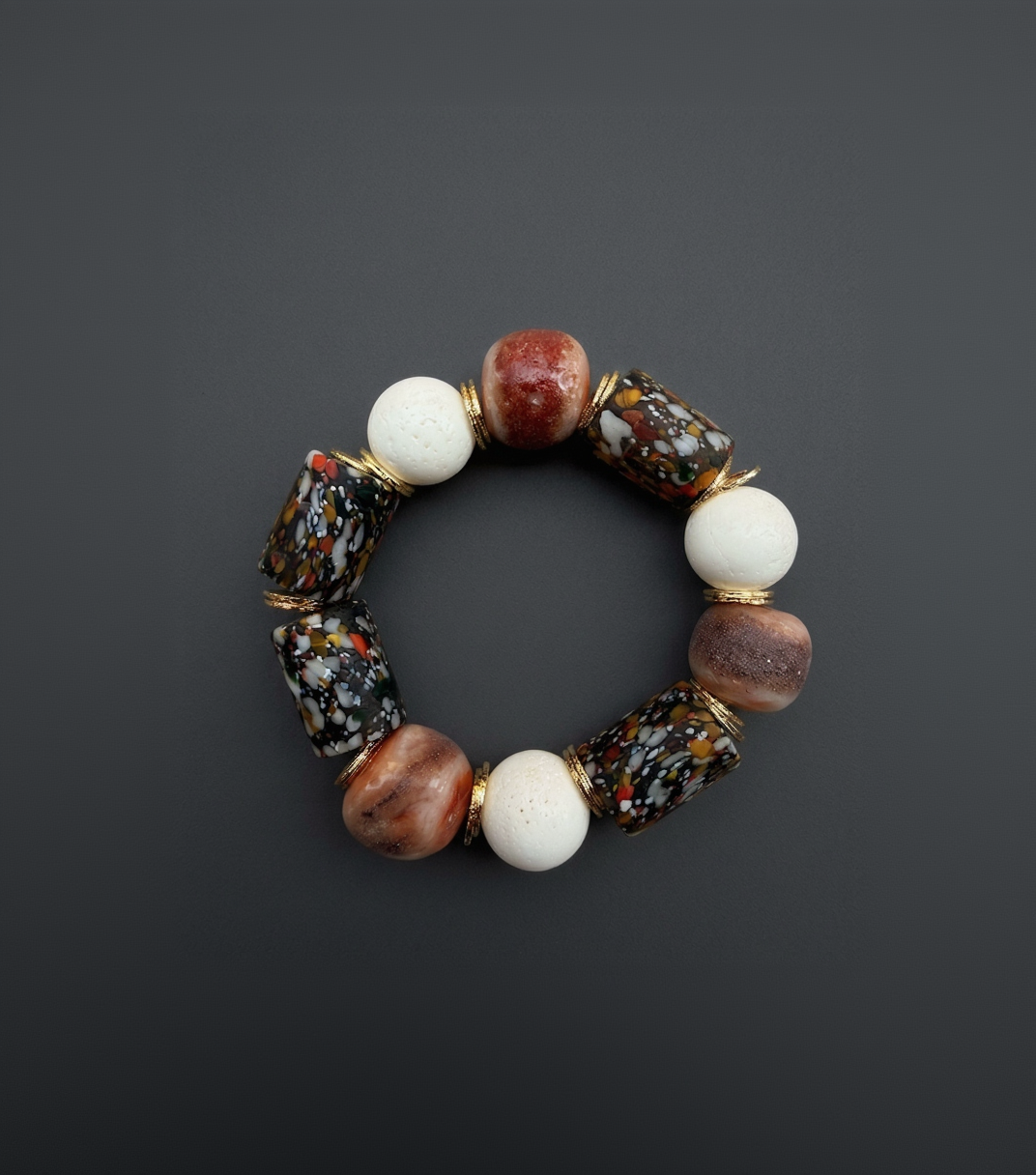 White coral medley bracelets