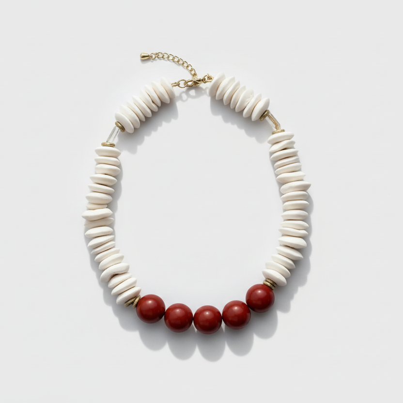 Red Summer Tortuga Necklace