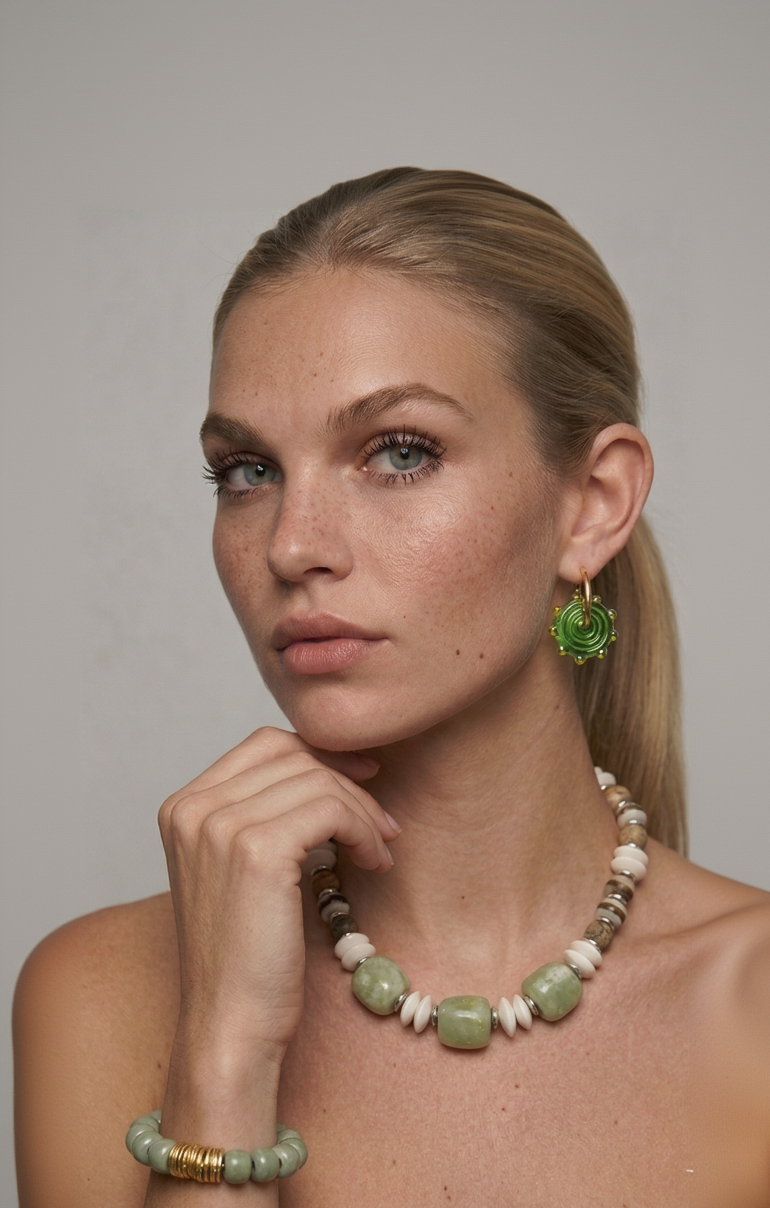 The Moana Necklace in Mint