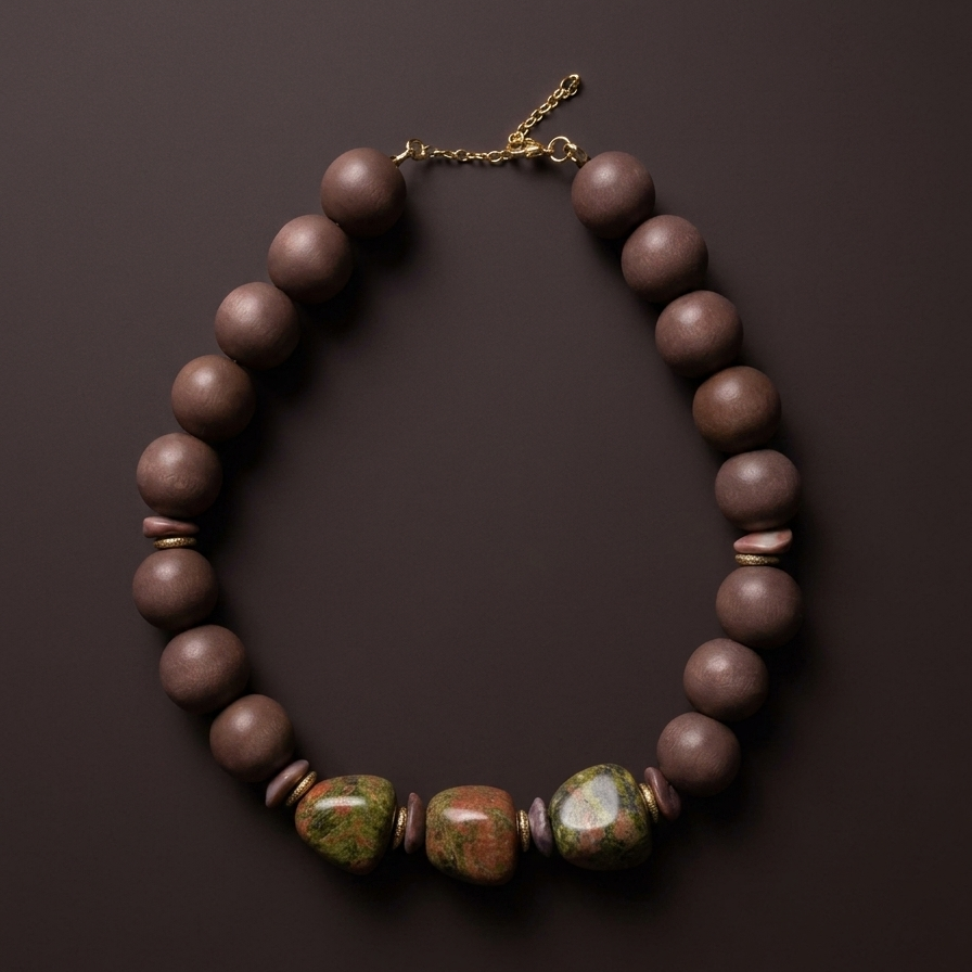 The Moana Necklace in Chocolate