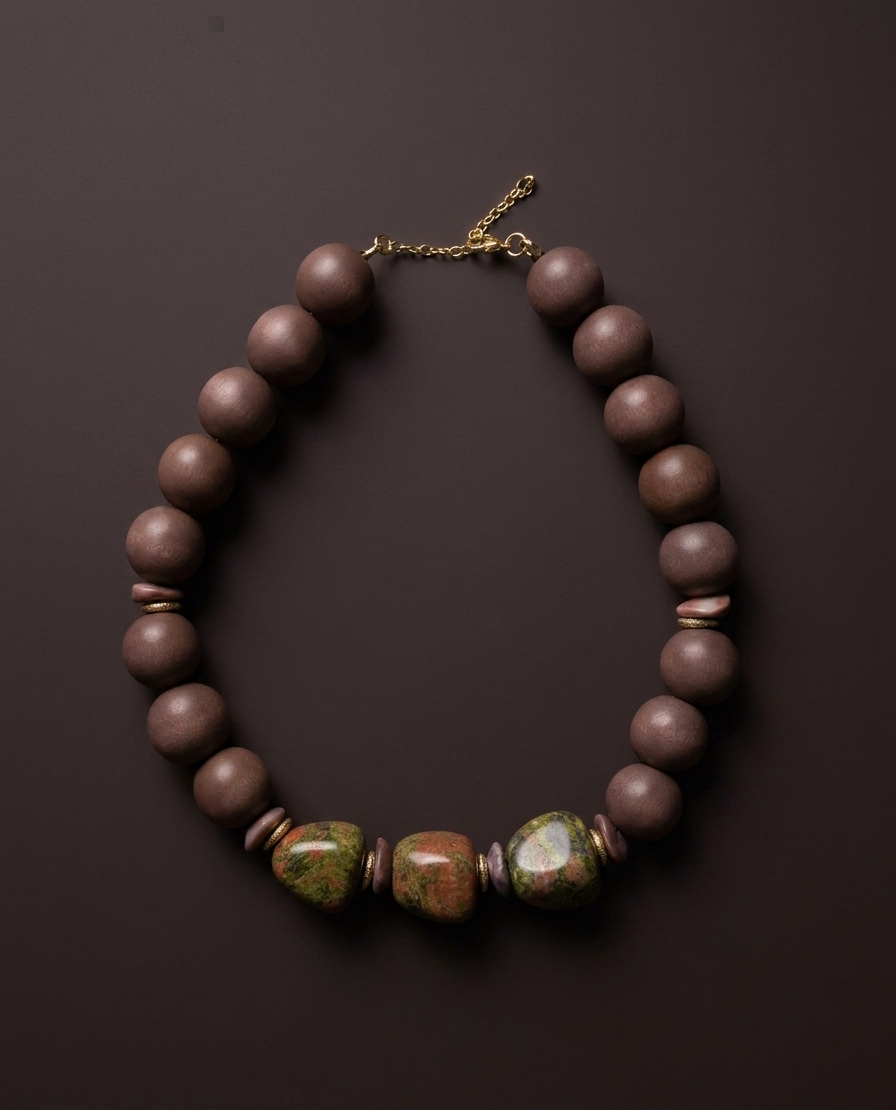 The Moana Necklace in Chocolate