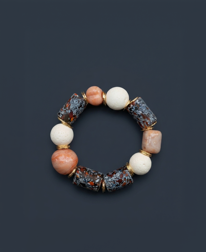 White coral medley bracelets