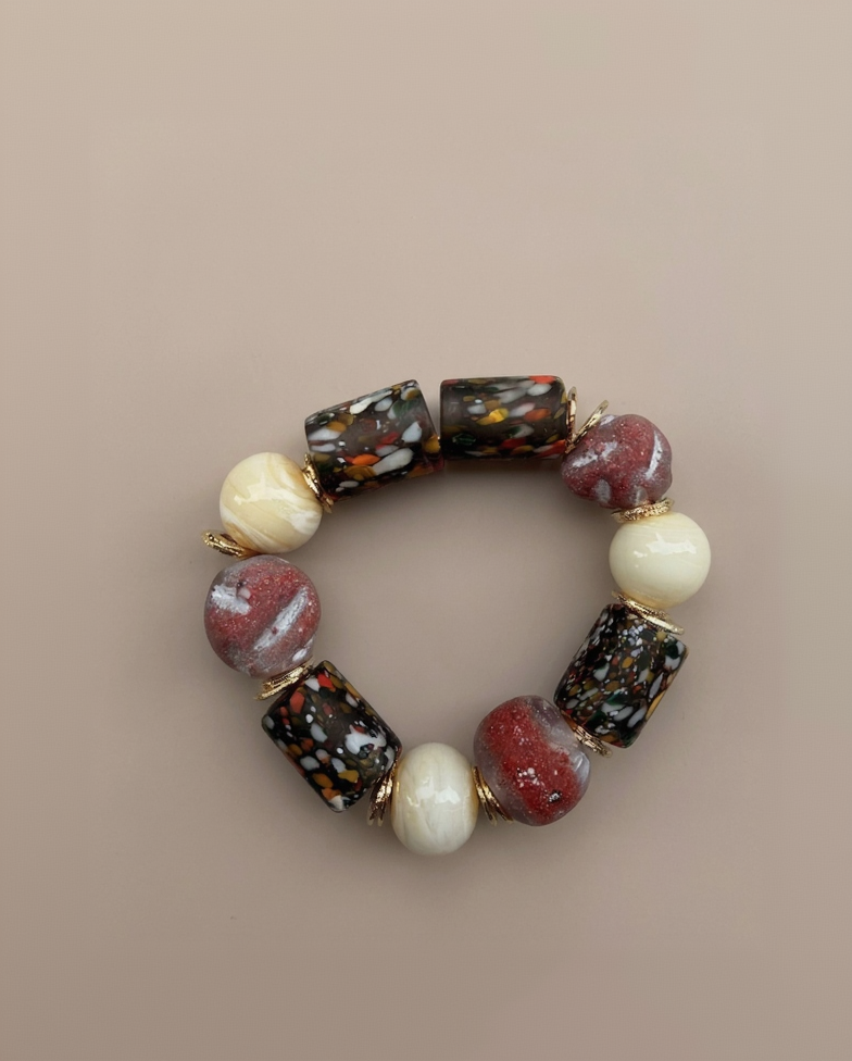 White coral medley bracelets