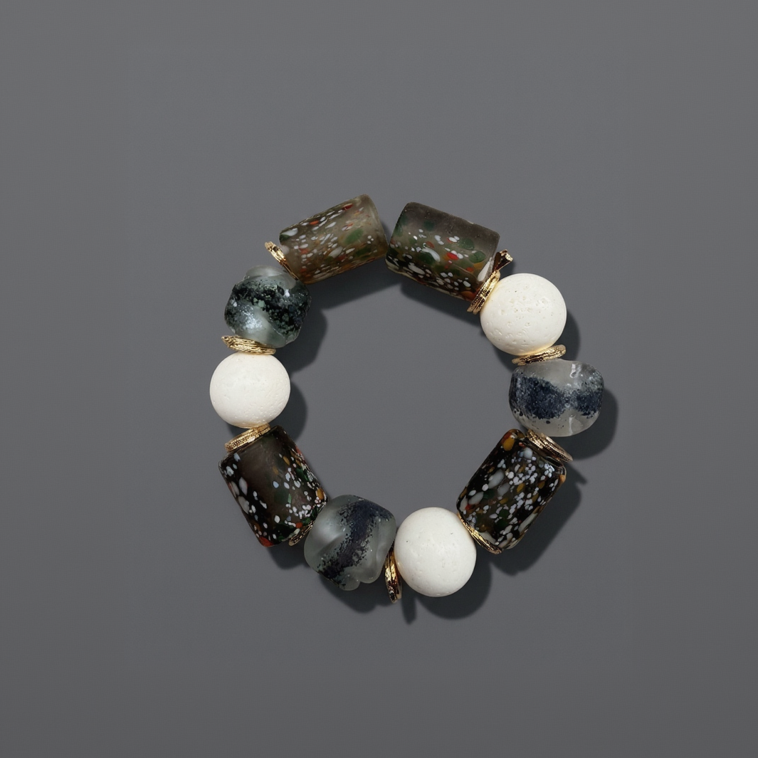 White coral medley bracelets