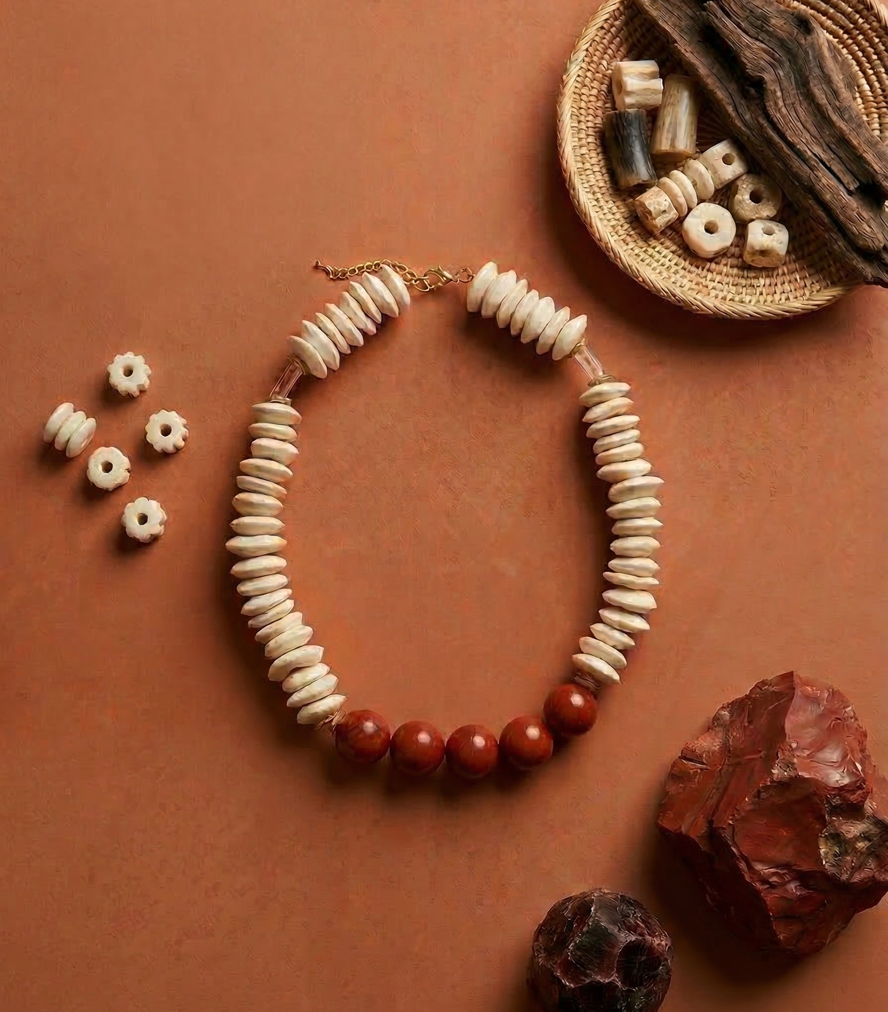 Red Summer Tortuga Necklace