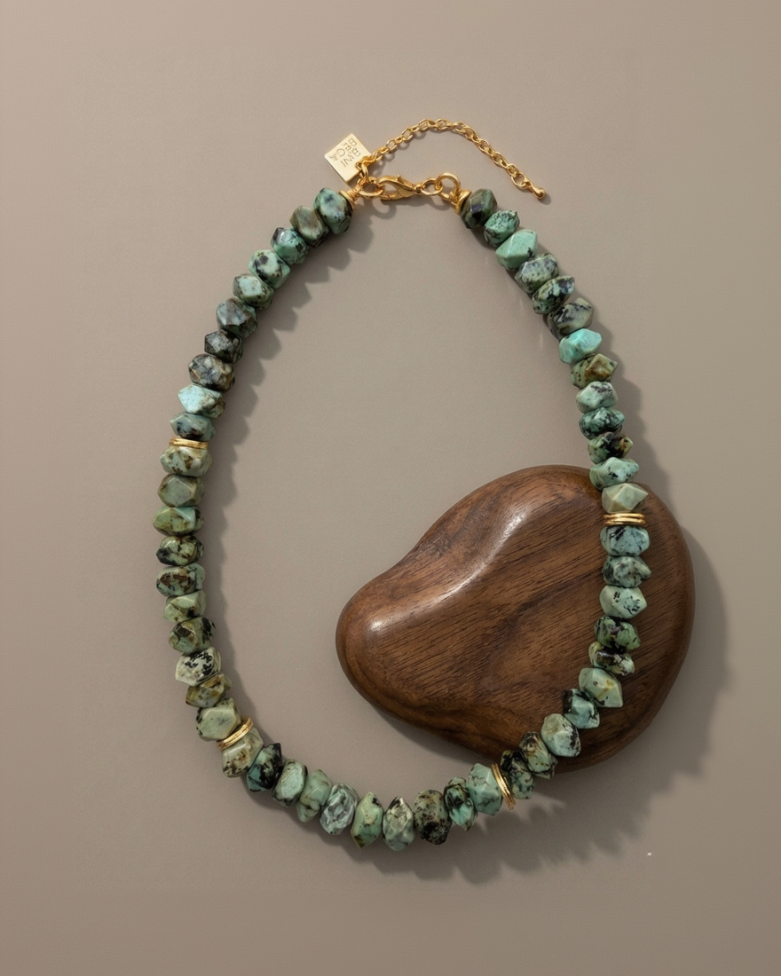 Medium African Turquoise Necklace