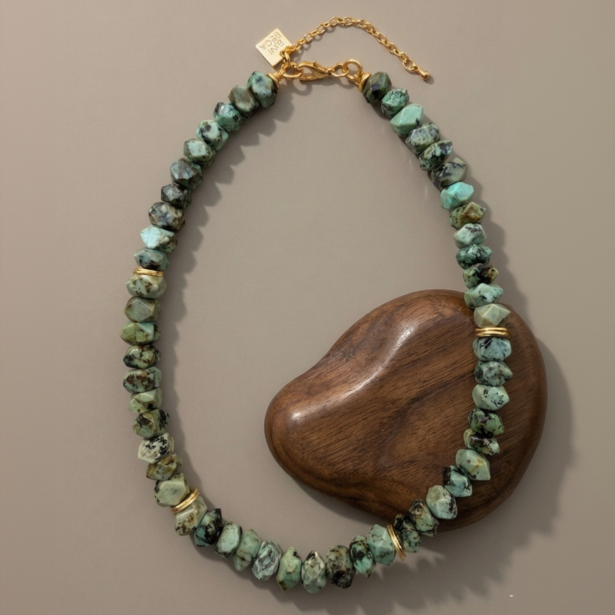 Medium African Turquoise Necklace