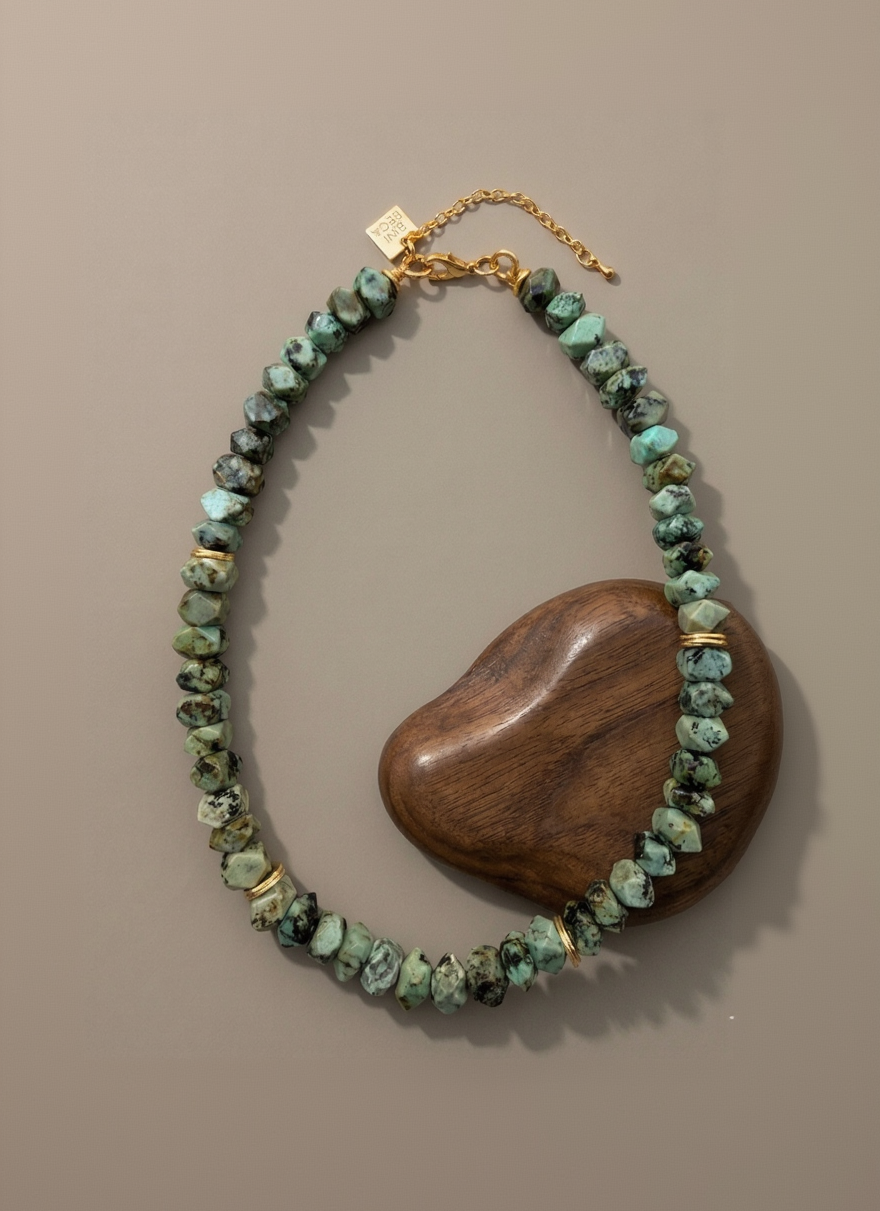 Medium African Turquoise Necklace