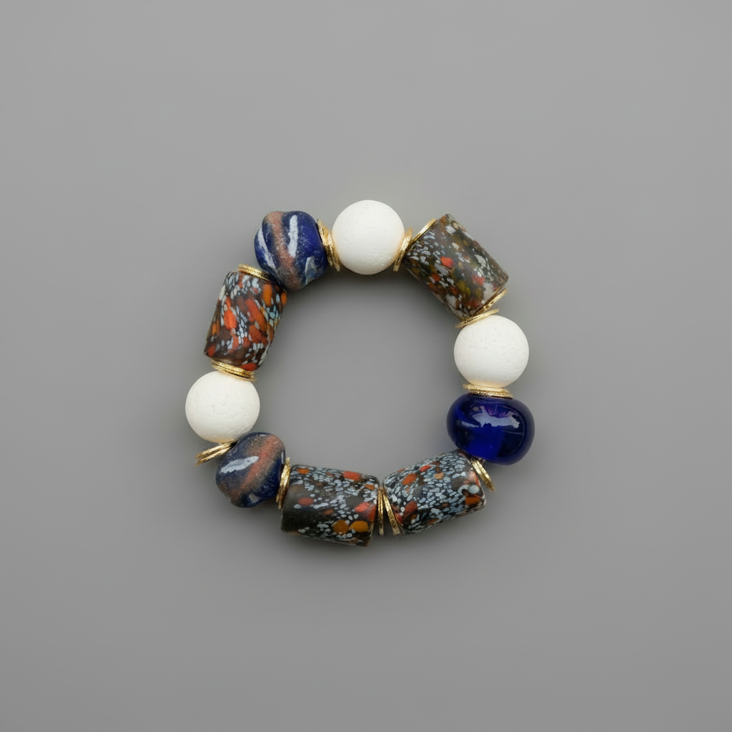 White coral medley bracelets
