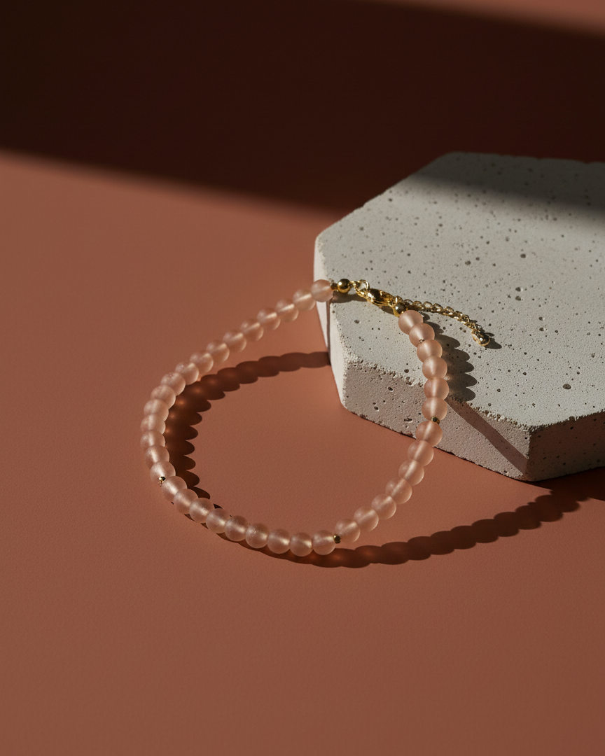 Pale pink necklace