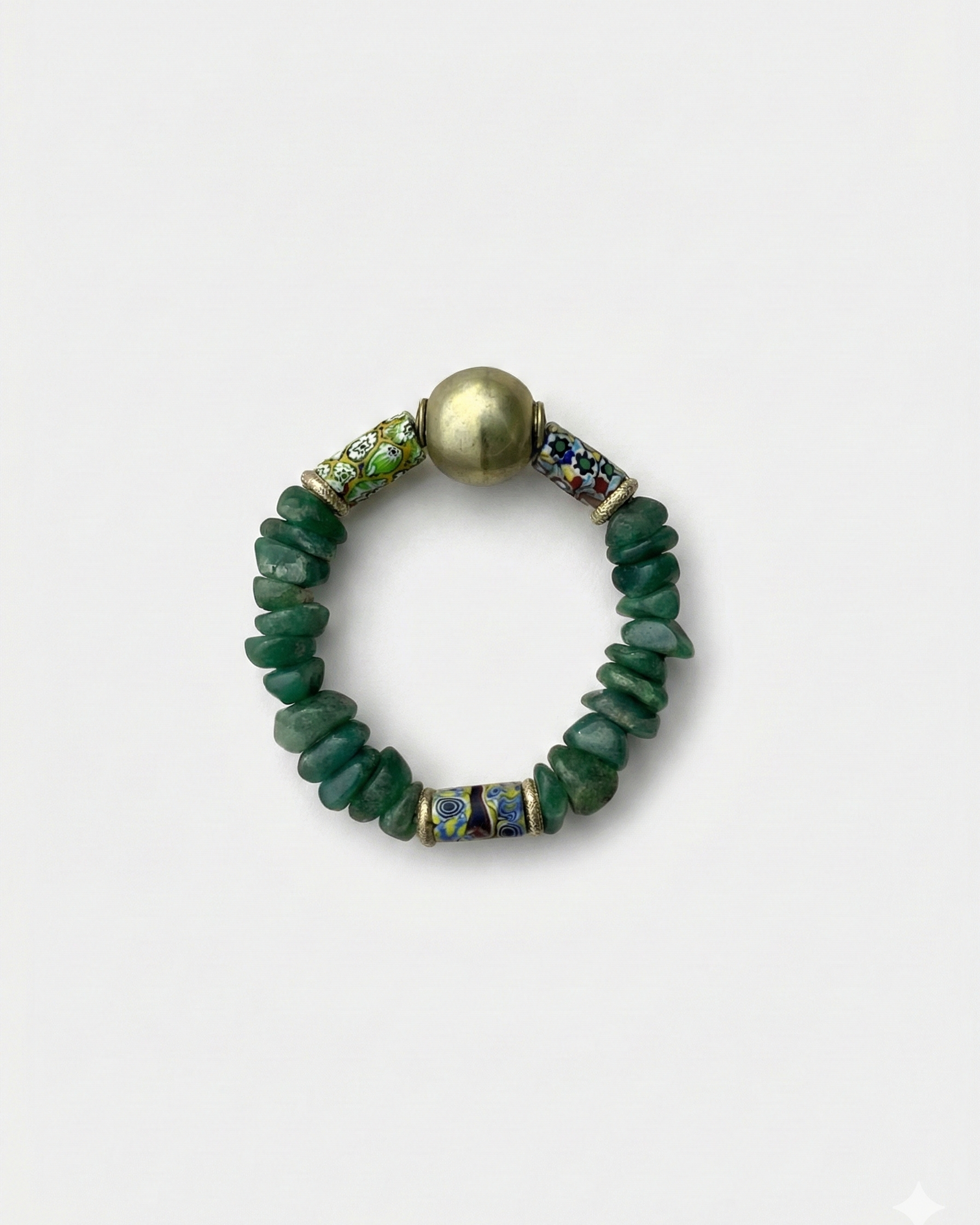 Aventurine Bracelet with brass hero