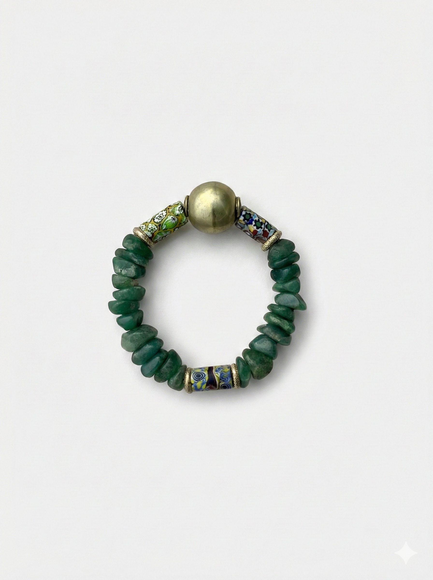 Aventurine Bracelet with brass hero