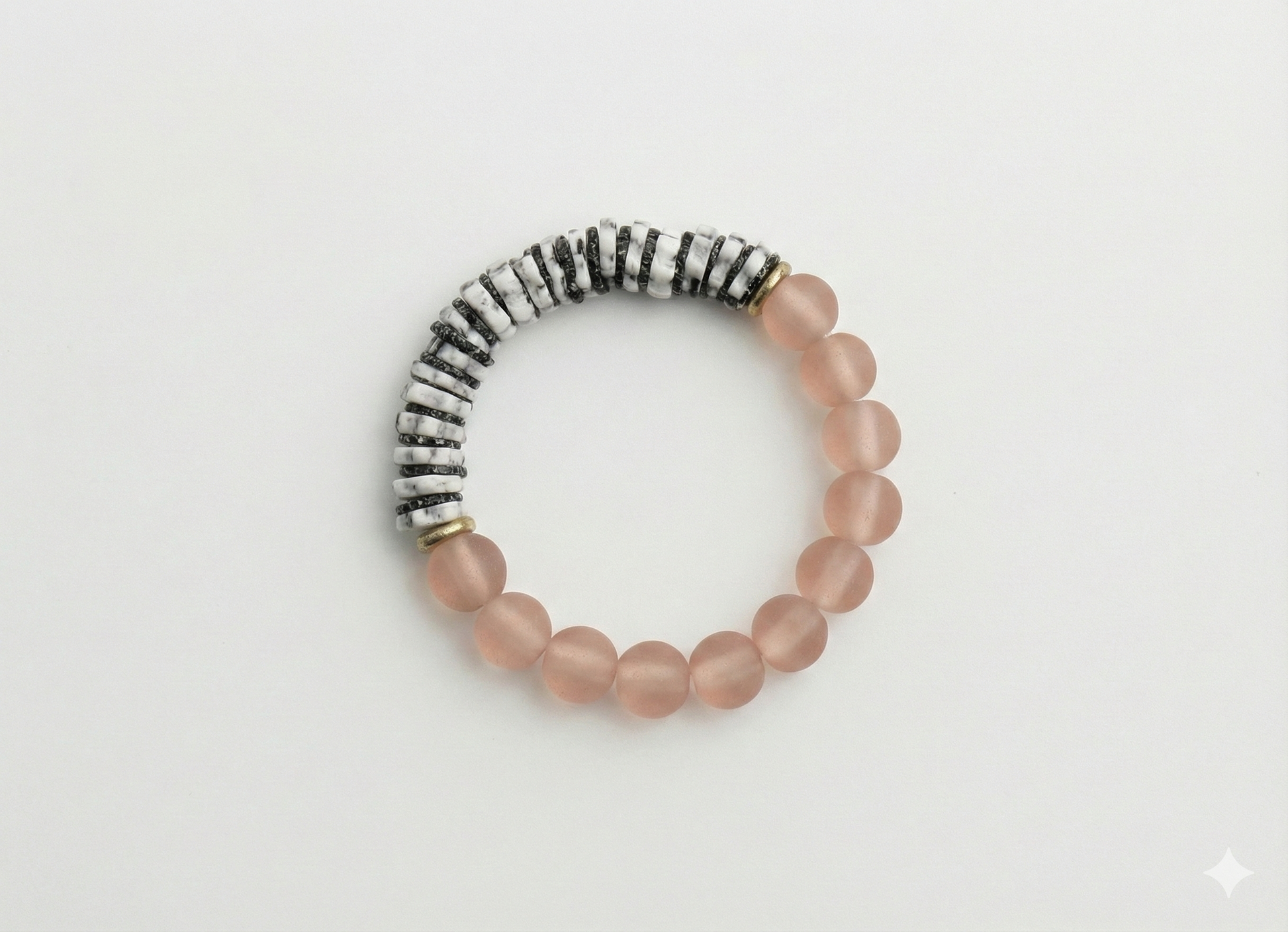 Açık Pembe Flor Bileklik