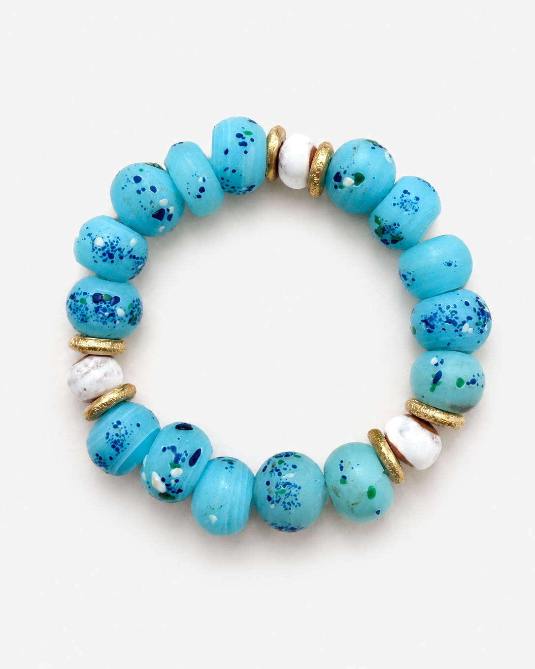Bracelet saupoudré bleu ciel