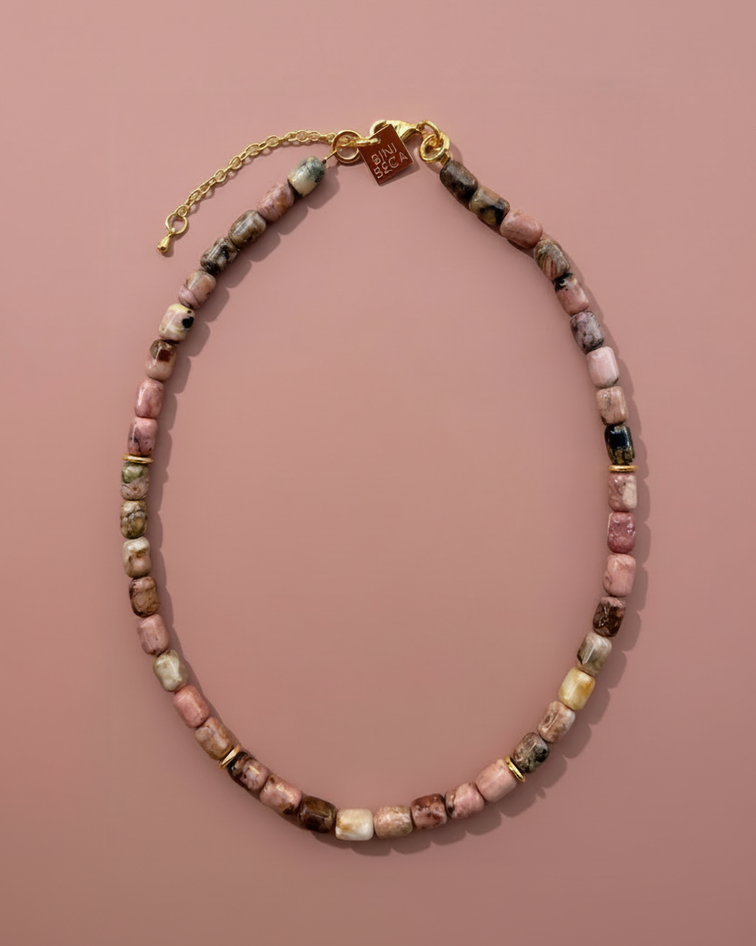Mini Rodonite Necklace
